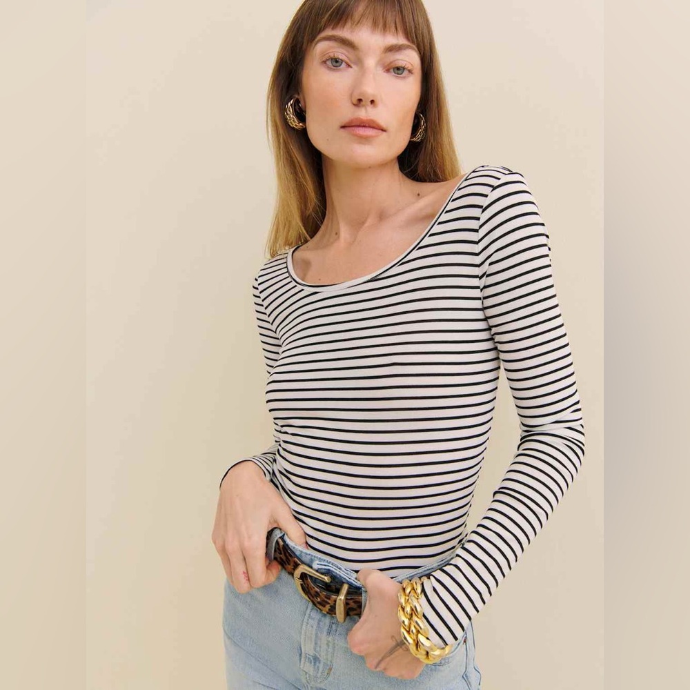 NWT REFORMATION STRIPED LONG SLEEVE